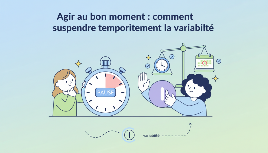 découvrez comment suspendre temporairement la variabilité en agissant au bon moment pour optimiser vos décisions et améliorer vos résultats.