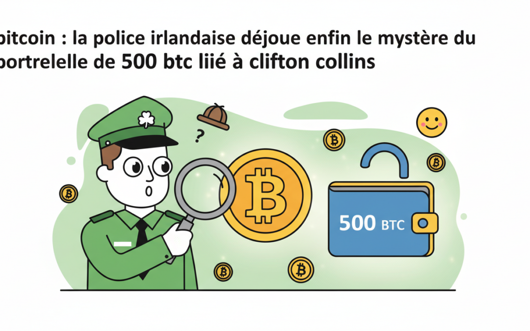 la police irlandaise résout enfin le mystère du portefeuille bitcoin de 500 btc lié à clifton collins, dévoilant des détails clés sur cette affaire intrigante.