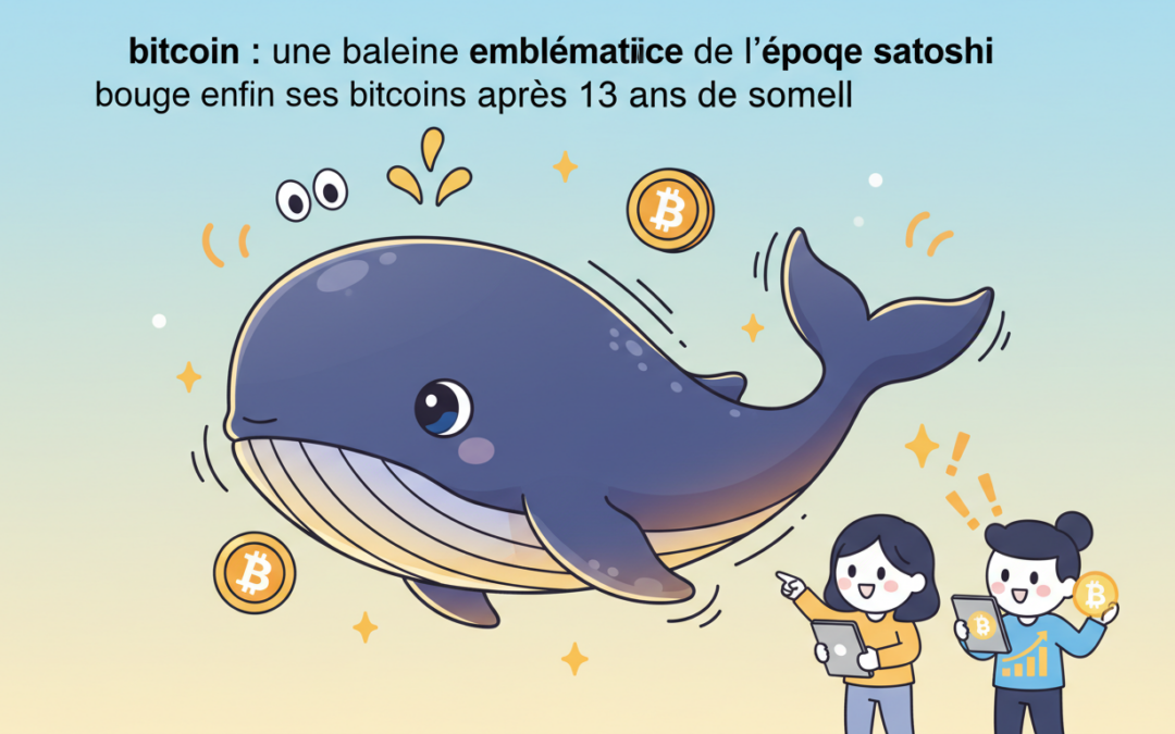 découvrez comment une baleine emblématique de l’époque satoshi a finalement bougé ses bitcoins après 13 ans d’inactivité, marquant un événement rare dans l’univers du bitcoin.