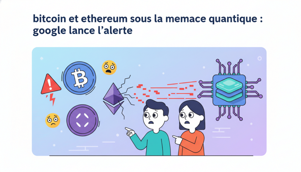 google met en garde contre la menace quantique qui pourrait compromettre la sécurité de bitcoin et ethereum, soulevant des enjeux majeurs pour l'avenir des cryptomonnaies.