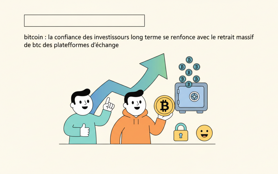 découvrez comment le retrait massif de btc des plateformes d'échange renforce la confiance des investisseurs long terme dans le bitcoin, signalant une stabilité et un intérêt croissants pour la cryptomonnaie.