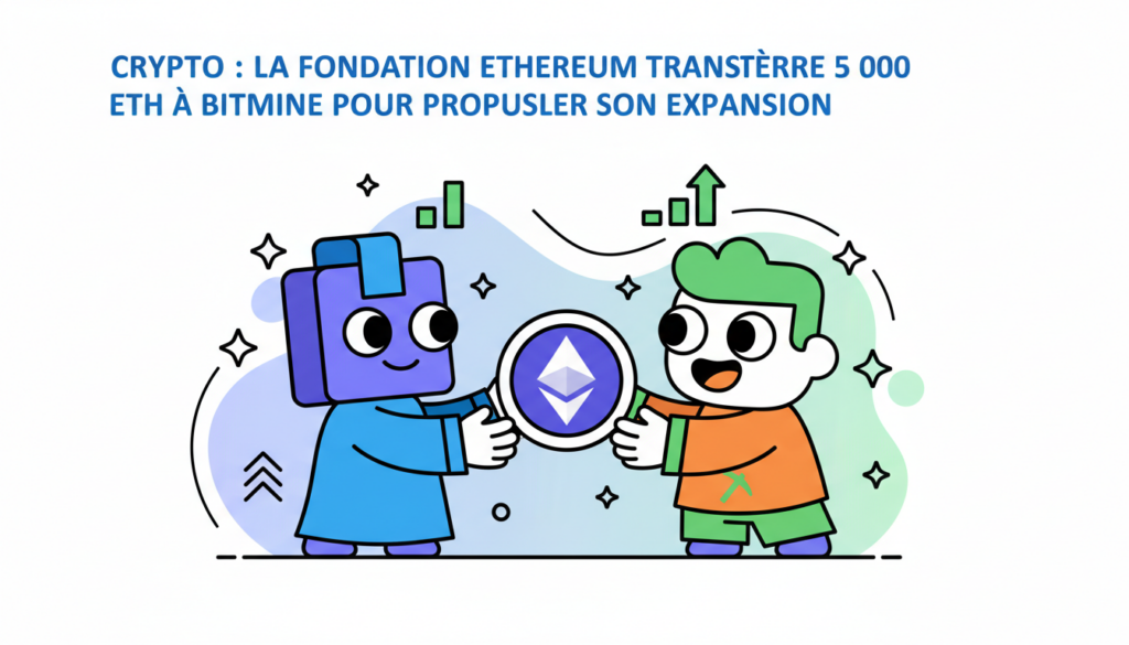 la fondation ethereum réalise un transfert de 5 000 eth à bitmine, soutenant ainsi l'expansion stratégique de la plateforme et renforçant son développement dans l'écosystème crypto.