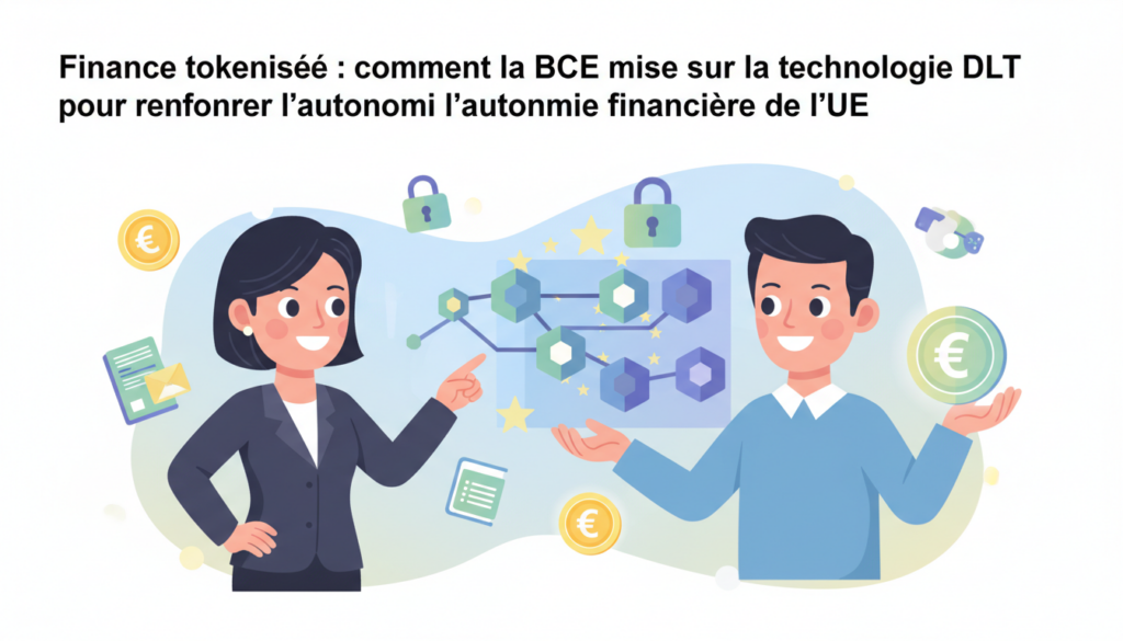 découvrez comment la banque centrale européenne utilise la technologie dlt pour renforcer l'autonomie financière de l'union européenne grâce à la finance tokenisée.
