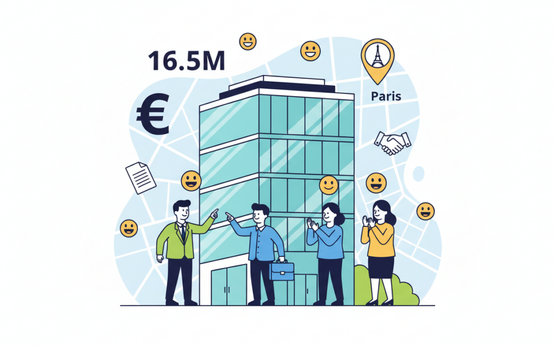 Immorente s’offre un immeuble de bureaux stratégique au cœur du Quartier Central des Affaires parisien pour 16,5 millions d&rsquo;euros