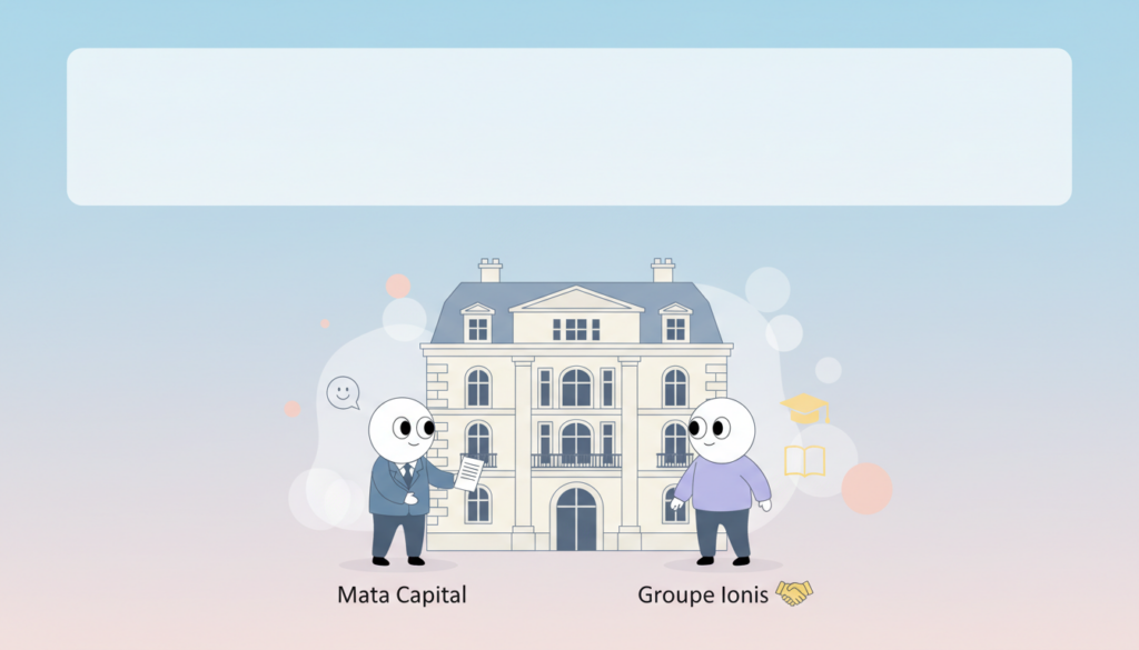 mata capital cède un établissement prestigieux à paris au groupe ionis, leader de l’enseignement supérieur, renforçant ainsi son influence dans le secteur éducatif.