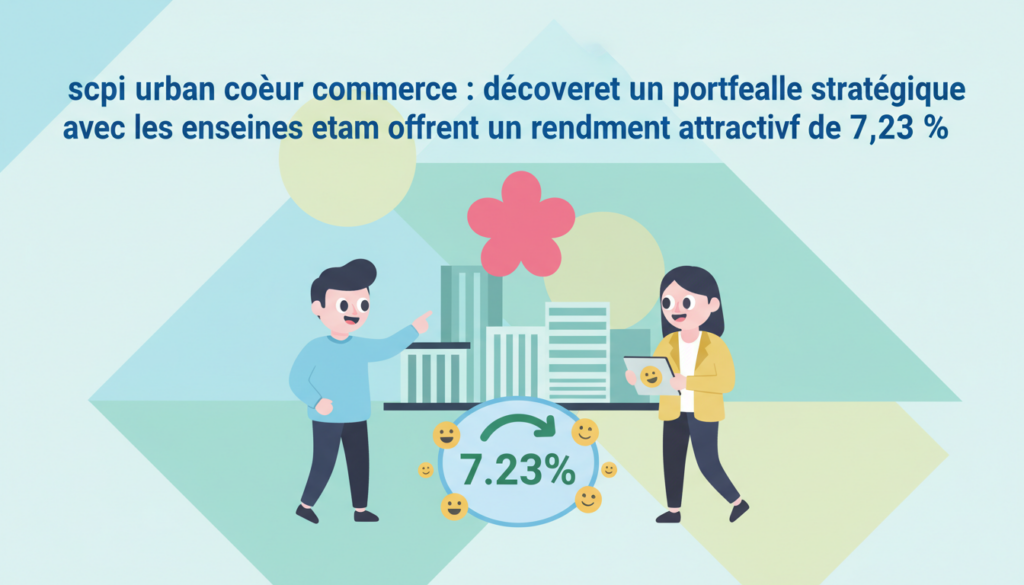 découvrez la scpi urban cœur commerce, un portefeuille stratégique incluant les enseignes etam, offrant un rendement attractif de 7,23 % pour optimiser vos investissements.