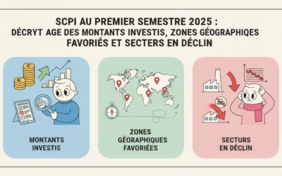 SCPI au premier semestre 2025 : décryptage des montants investis, zones géographiques favorisées et secteurs en déclin