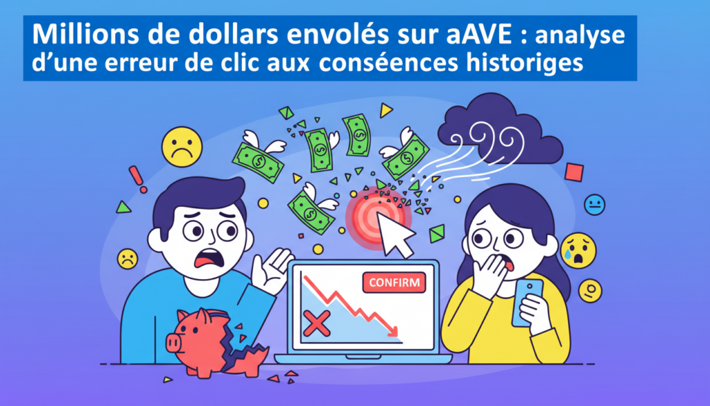 découvrez l'analyse détaillée d'une erreur de clic sur aave ayant entraîné la perte de millions de dollars, et ses conséquences historiques sur le marché des cryptomonnaies.