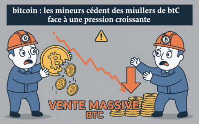 Bitcoin : Les mineurs cèdent des milliers de BTC face à une pression croissante
