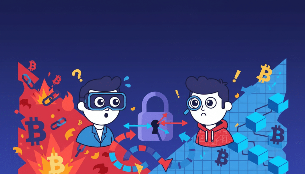 découvrez les enjeux cachés et les tensions mystérieuses qui secouent l'univers du bitcoin, la reine des blockchains, dans une analyse approfondie du conflit secret qui agite cette technologie révolutionnaire.