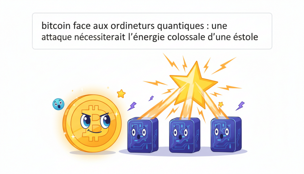 découvrez pourquoi une attaque de bitcoin par des ordinateurs quantiques exigerait une énergie astronomique, équivalente à celle d'une étoile, garantissant ainsi la sécurité du réseau.