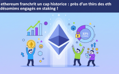 Ethereum franchit un cap historique : près d’un tiers des ETH désormais engagés en staking !