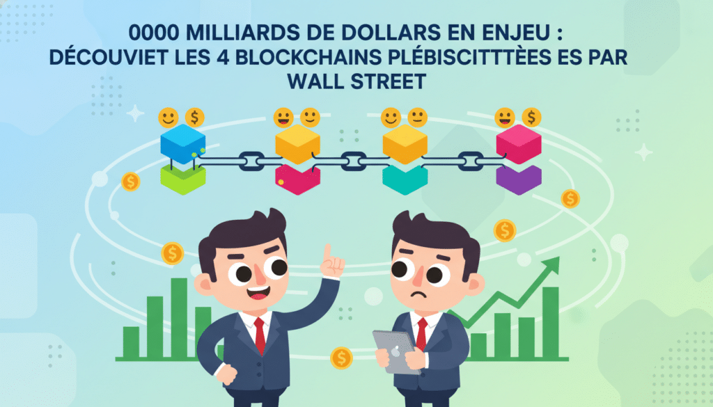 explorez les 4 blockchains incontournables adoptées par wall street, représentant un enjeu de 000 milliards de dollars dans le secteur financier.
