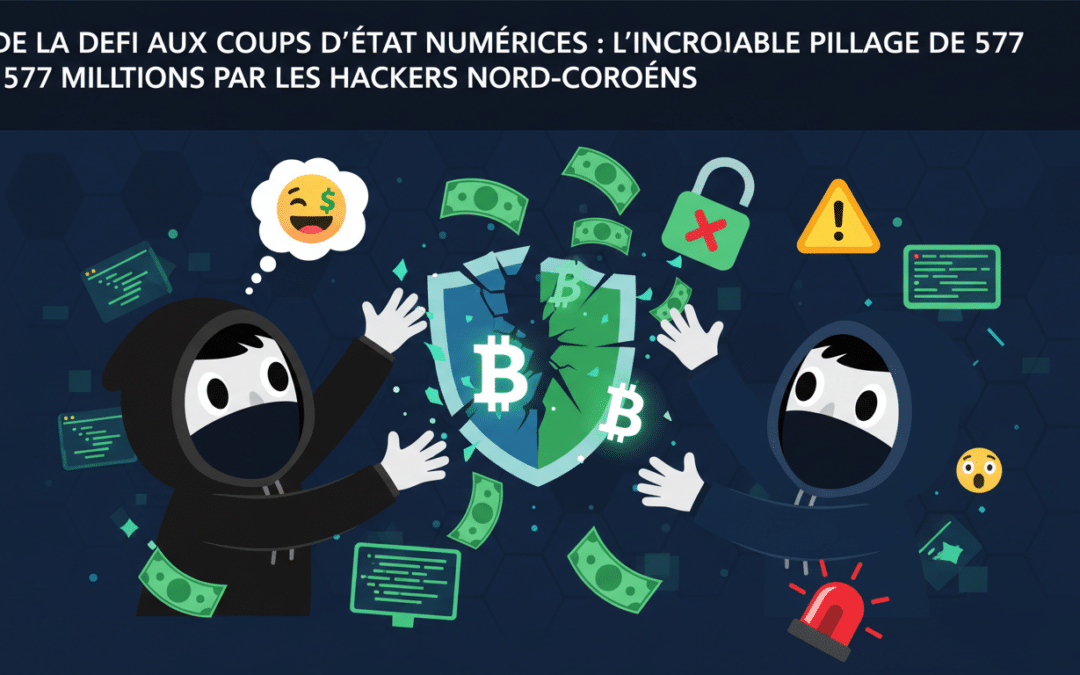 découvrez comment des hackers nord-coréens ont orchestré un pillage de 577 millions via des attaques numériques, passant de la finance décentralisée aux cyber-coups d'état.