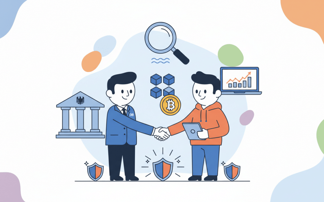 deutsche bank et le nasdaq investissent 120 millions de dollars dans elliptic pour améliorer la surveillance et la conformité dans le domaine des cryptomonnaies.
