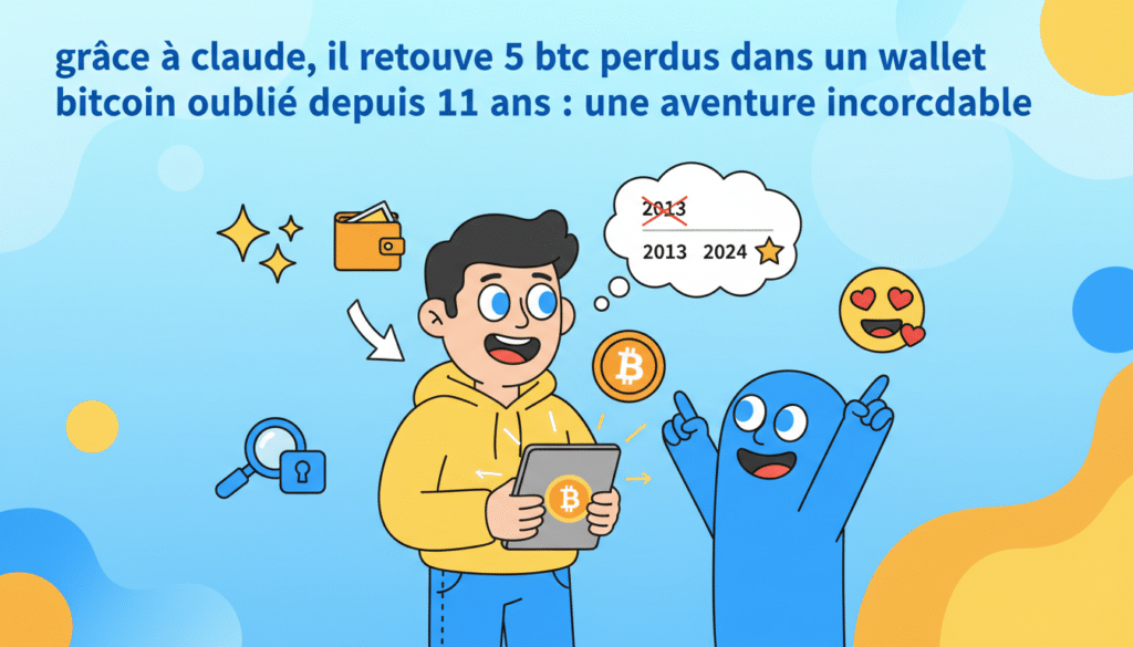 découvrez comment claude a permis de retrouver 5 btc perdus dans un wallet bitcoin oublié depuis 11 ans, une aventure incroyable alliant mémoire et technologie.