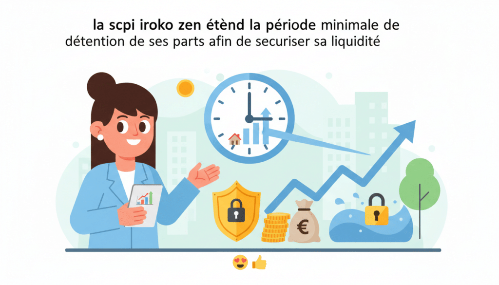 la scpi iroko zen prolonge la période minimale de détention de ses parts pour renforcer la sécurité de sa liquidité, assurant ainsi une meilleure gestion et stabilité pour ses investisseurs.