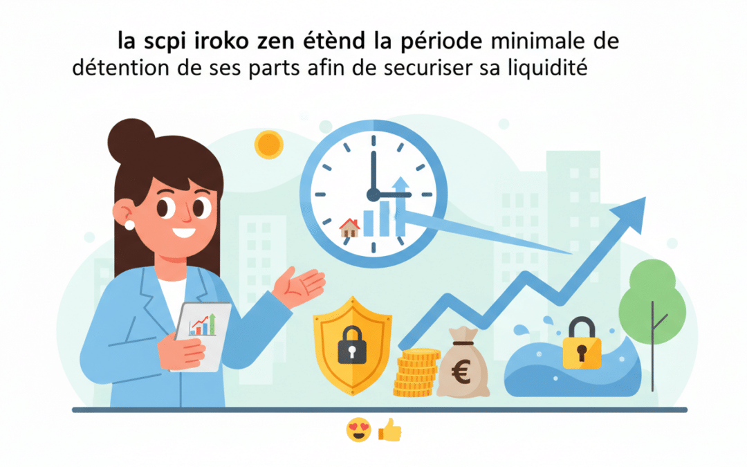 la scpi iroko zen prolonge la période minimale de détention de ses parts pour renforcer la sécurité de sa liquidité, assurant ainsi une meilleure gestion et stabilité pour ses investisseurs.