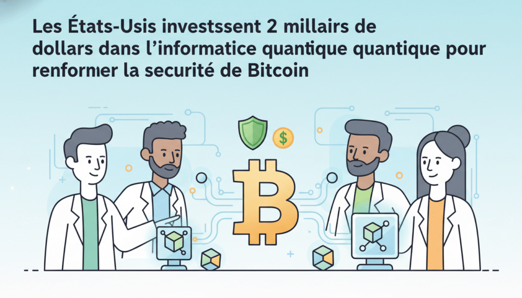les états-unis injectent 2 milliards de dollars dans l'informatique quantique pour améliorer la sécurité de bitcoin et protéger les transactions numériques.