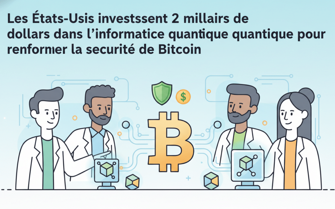 les états-unis injectent 2 milliards de dollars dans l'informatique quantique pour améliorer la sécurité de bitcoin et protéger les transactions numériques.