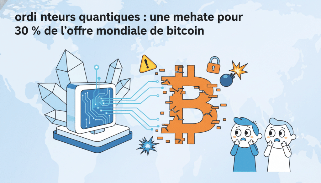 découvrez comment les ordinateurs quantiques pourraient compromettre 30 % de l'offre mondiale de bitcoin et les enjeux sécuritaires liés à cette avancée technologique.