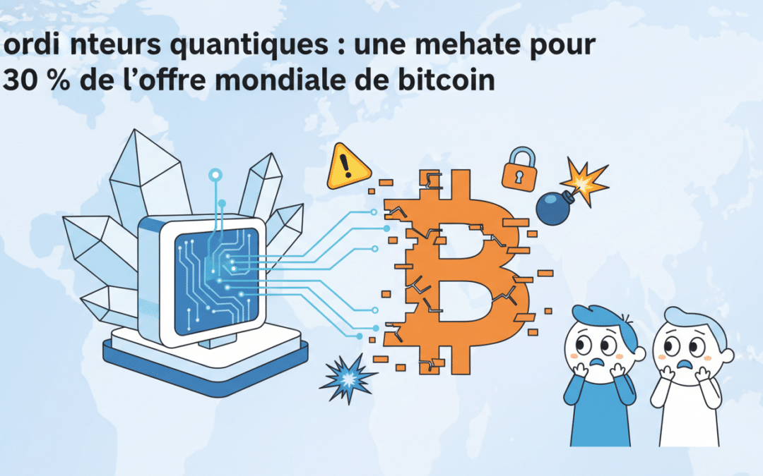 découvrez comment les ordinateurs quantiques pourraient compromettre 30 % de l'offre mondiale de bitcoin et les enjeux sécuritaires liés à cette avancée technologique.