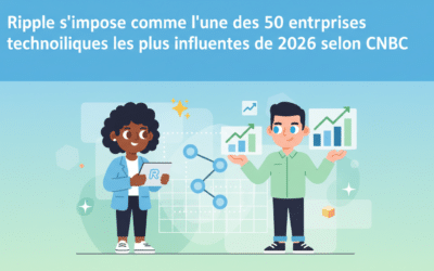 Ripple s&rsquo;impose comme l&rsquo;une des 50 entreprises technologiques les plus influentes de 2026 selon CNBC