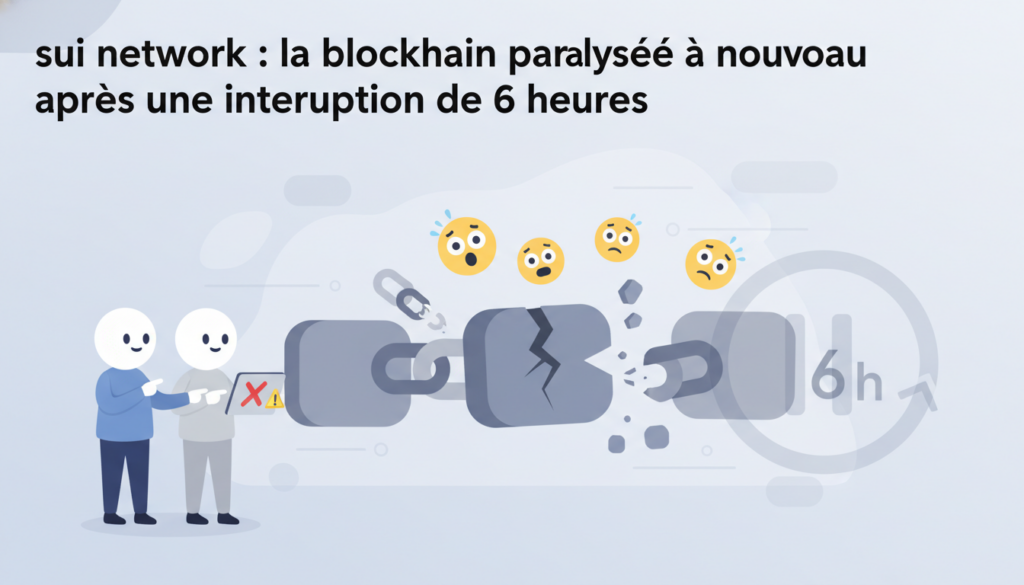 sui network fait face à une nouvelle interruption majeure, laissant sa blockchain paralysée pendant 6 heures. découvrez les causes et les impacts de cette panne.