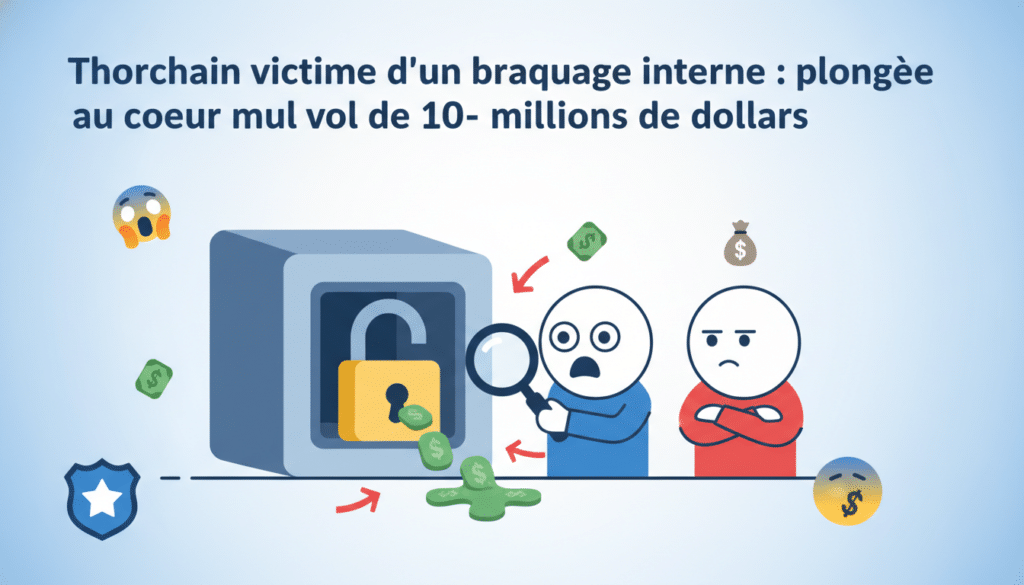découvrez les détails du braquage interne chez thorchain, où 10 millions de dollars ont été dérobés, et plongez au cœur de cette affaire exceptionnelle.