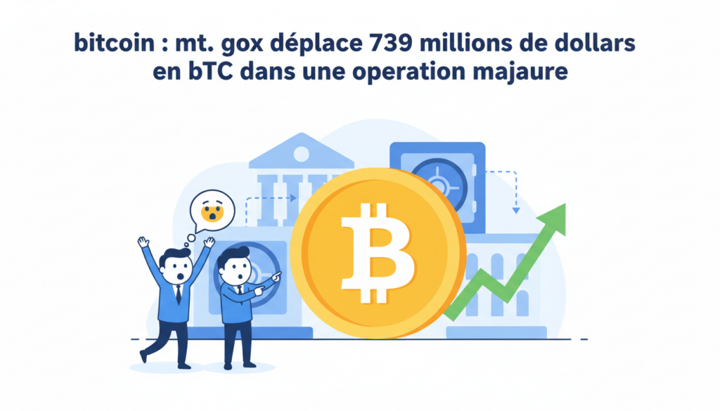 bitcoin : mt. gox réalise une opération majeure en déplaçant 739 millions de dollars en btc, suscitant l'attention du marché et des investisseurs.