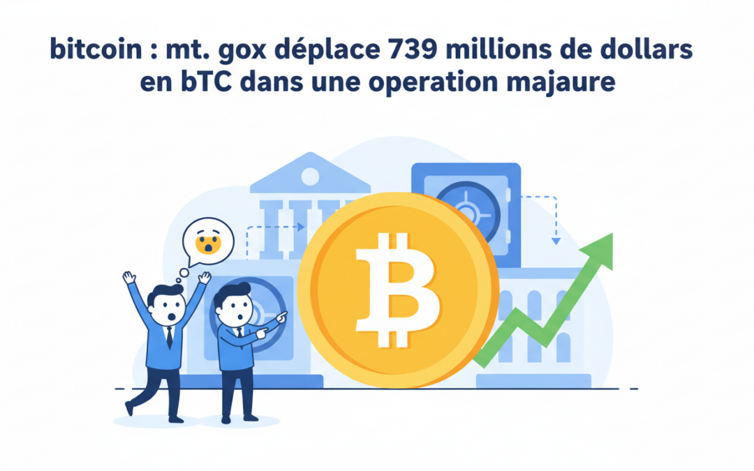 bitcoin : mt. gox réalise une opération majeure en déplaçant 739 millions de dollars en btc, suscitant l'attention du marché et des investisseurs.