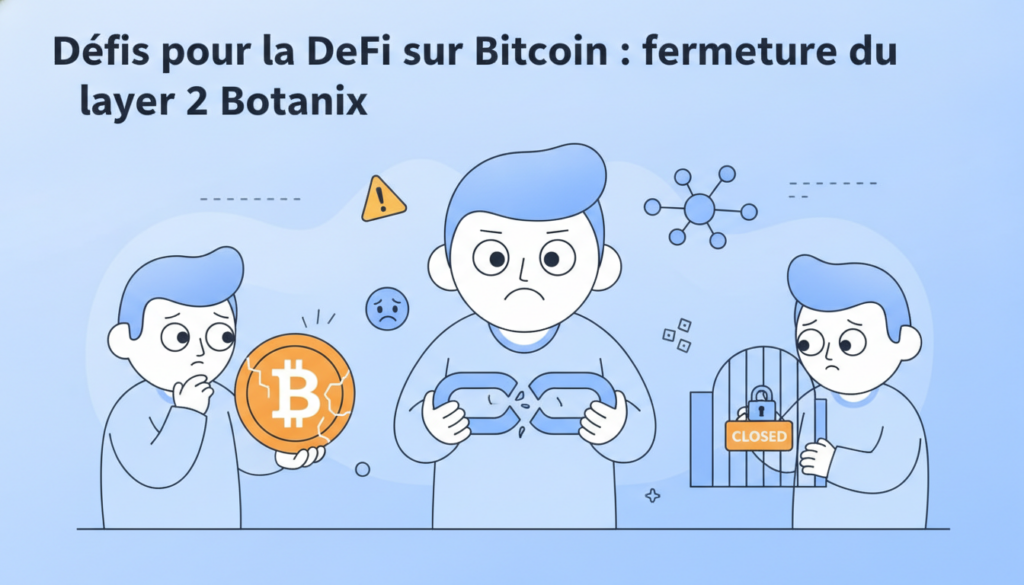analyse des défis rencontrés par la defi sur bitcoin suite à la fermeture du layer 2 botanix, et impact sur l'écosystème blockchain.