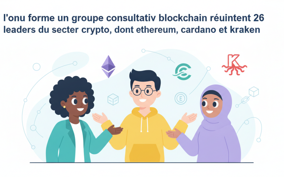 L&rsquo;ONU forme un groupe consultatif blockchain réunissant 26 leaders du secteur crypto, dont Ethereum, Cardano et Kraken
