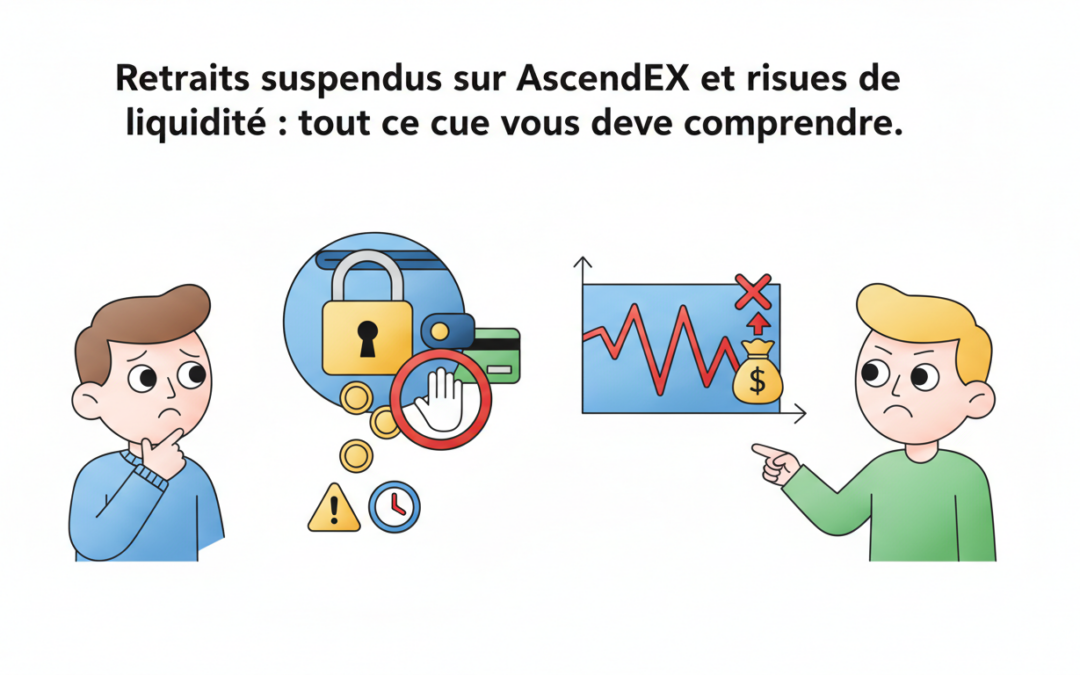 Retraits suspendus sur AscendEX et risques de liquidité : tout ce qu’il faut comprendre