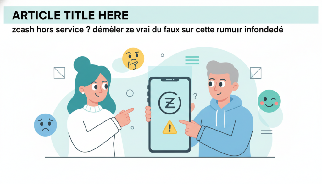 découvrez la vérité derrière la rumeur infondée sur l'arrêt de zcash. nous démêlons le vrai du faux pour vous informer clairement sur le statut de cette cryptomonnaie.