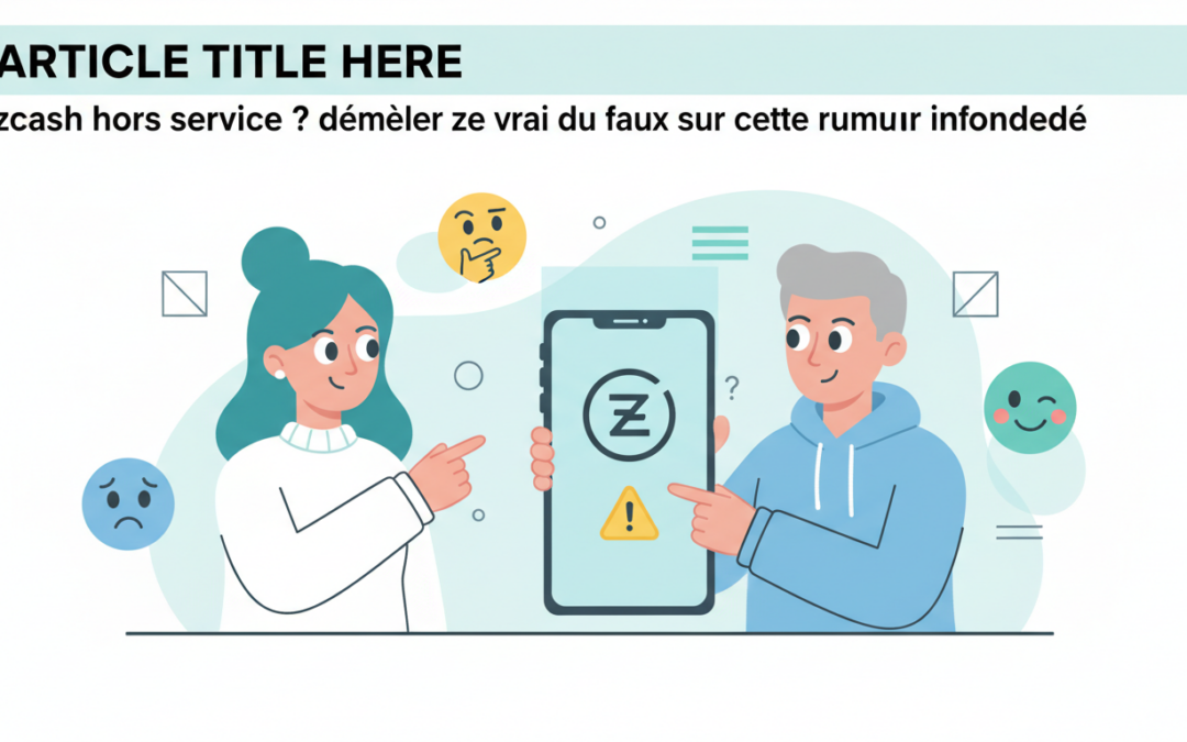 découvrez la vérité derrière la rumeur infondée sur l'arrêt de zcash. nous démêlons le vrai du faux pour vous informer clairement sur le statut de cette cryptomonnaie.