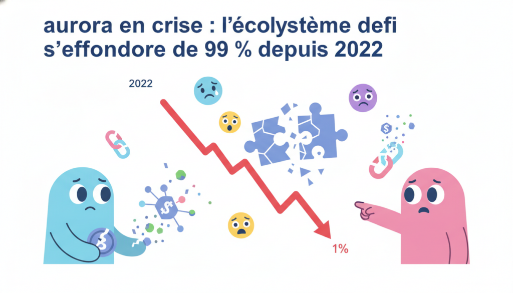 découvrez l'effondrement dramatique de l'écosystème defi d'aurora, qui a perdu 99 % de sa valeur depuis 2022, et analysez les causes et conséquences de cette crise majeure.