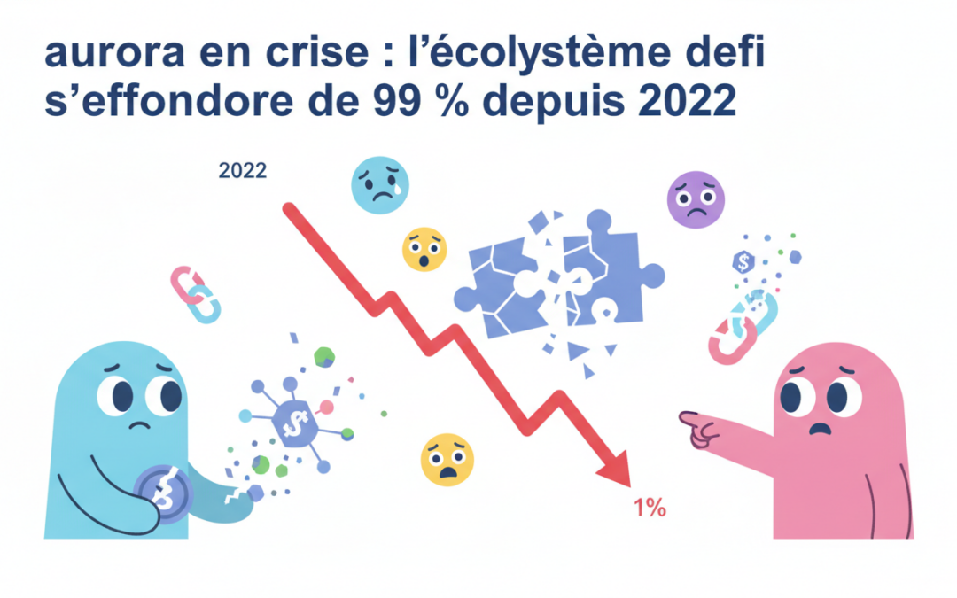 Aurora en crise : L&rsquo;écosystème DeFi s&rsquo;effondre de 99 % depuis 2022