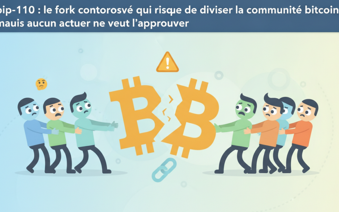 BIP-110 : le fork controversé qui risque de diviser la communauté Bitcoin, mais aucun acteur ne veut l&rsquo;approuver