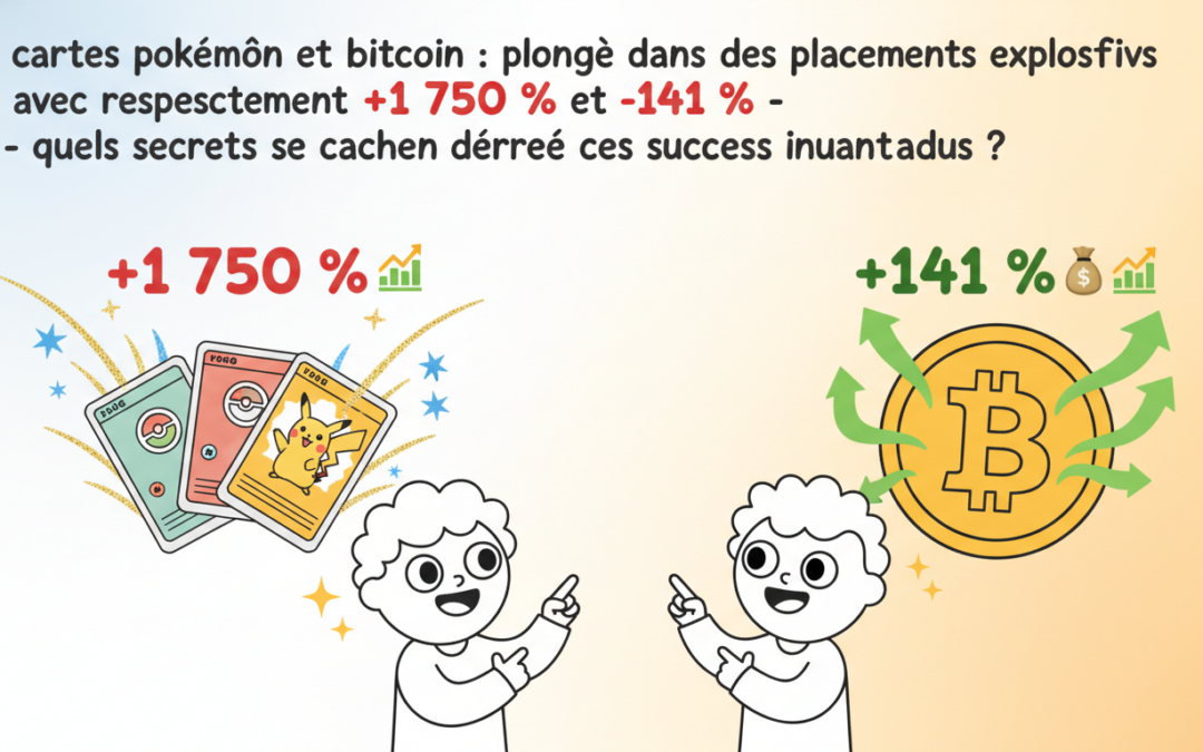 Cartes Pokémon et Bitcoin : Plongée dans des placements explosifs avec respectivement +1 750 % et +141 % – quels secrets se cachent derrière ces succès inattendus ?