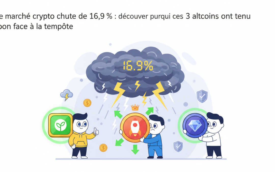 le marché des cryptomonnaies plonge de 16,9 %, mais découvrez pourquoi ces 3 altcoins ont résisté à la tempête et quelles leçons en tirer.