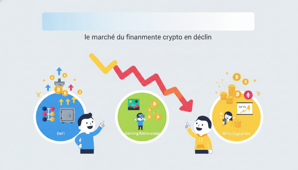 découvrez pourquoi le marché du financement crypto est en déclin et explorez les 3 secteurs qui attirent encore les investissements malgré ce contexte.