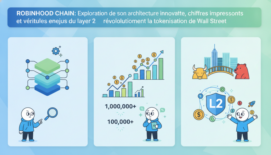 découvrez l'architecture innovante de robinhood chain, ses chiffres impressionnants et les enjeux majeurs du layer 2 qui révolutionnent la tokenisation de wall street.