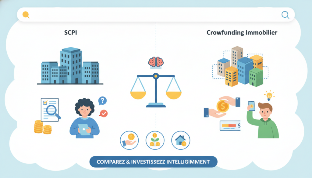 découvrez les différences clés entre scpi et crowdfunding immobilier pour investir intelligemment dans l'immobilier. analyse, avantages et conseils pour choisir la meilleure option.