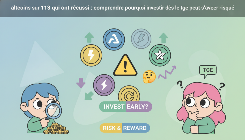 découvrez pourquoi investir dans les altcoins dès le tge peut être risqué, en analysant les 113 altcoins qui ont réussi et les facteurs clés de leur succès.