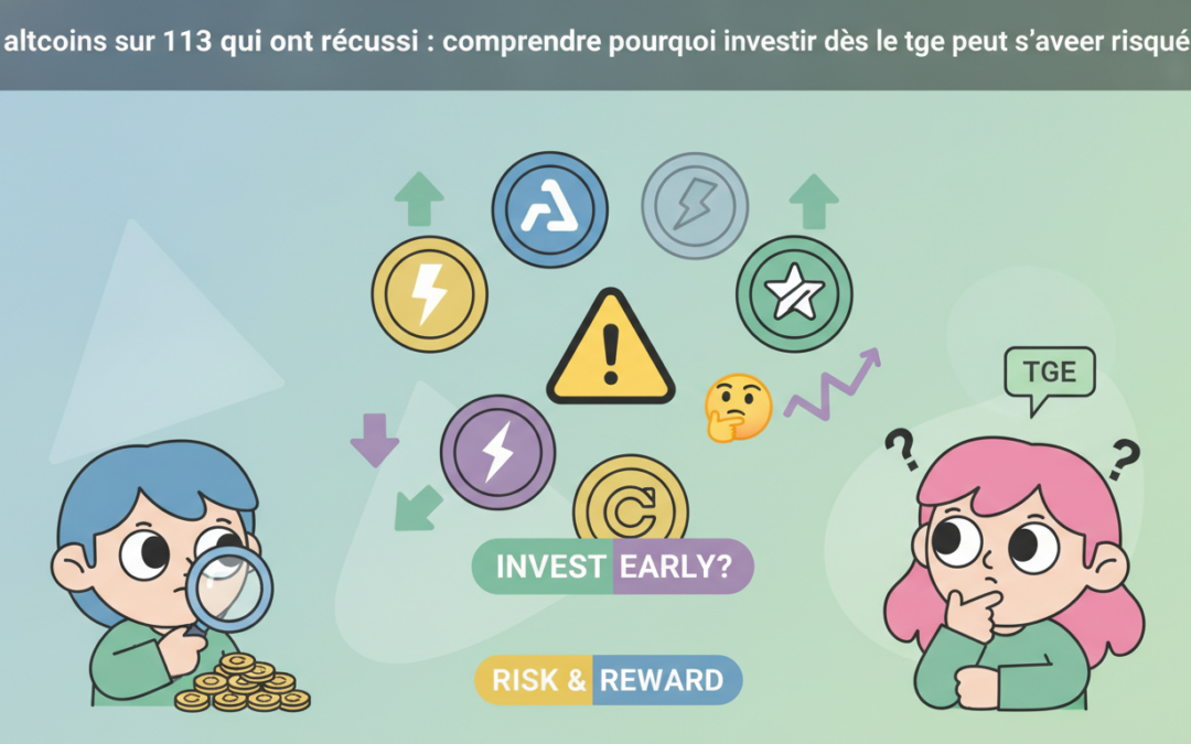 altcoins sur 113 qui ont réussi : comprendre pourquoi investir dès le TGE peut s’avérer risqué