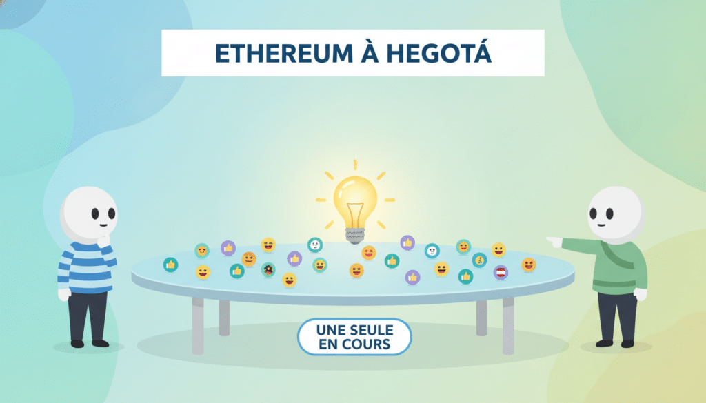 découvrez les 66 idées proposées pour ethereum à hegotá, avec un focus sur celle qui est actuellement en cours de réalisation. analyse et perspectives du projet en développement.