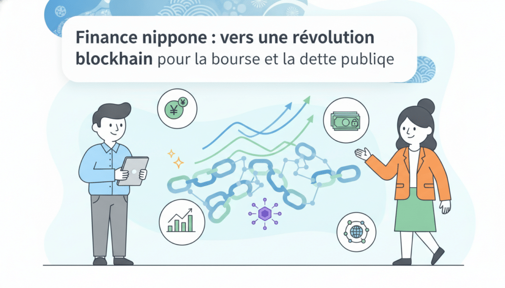 découvrez comment la finance nippone s'oriente vers une révolution blockchain, transformant la gestion de la bourse et de la dette publique au japon.
