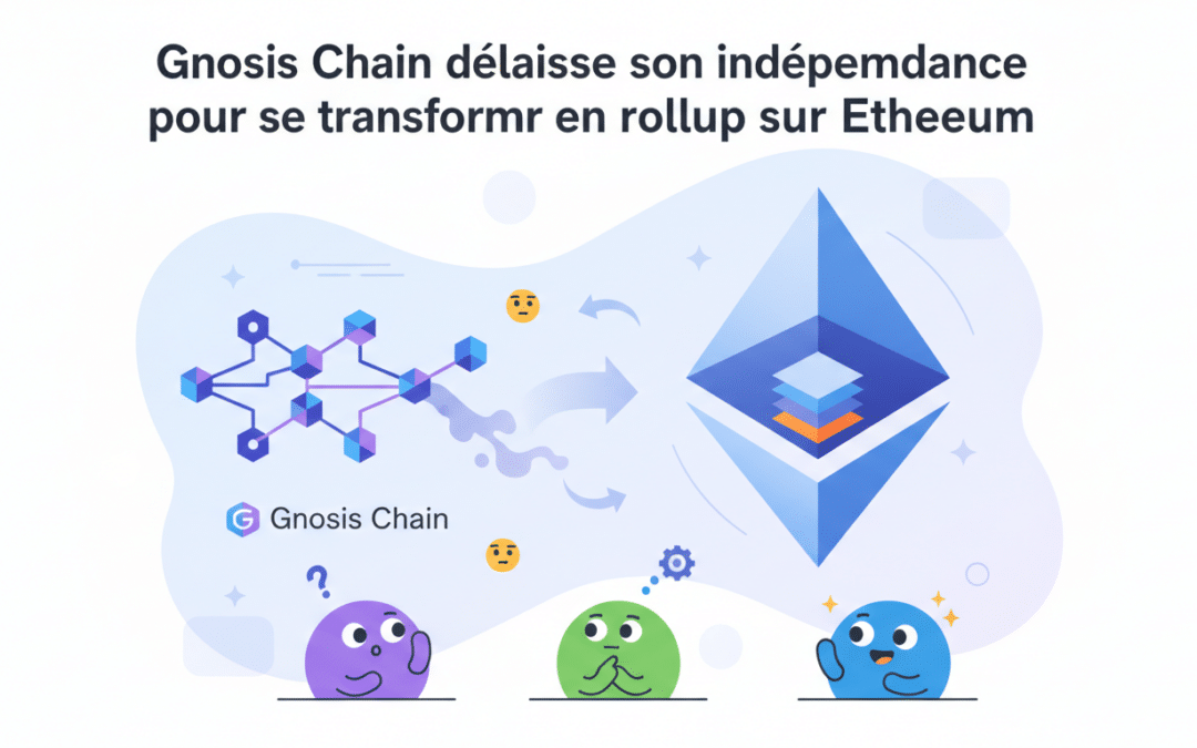 gnosis chain abandonne son indépendance pour devenir un rollup sur ethereum, améliorant ainsi la scalabilité et la sécurité grâce à l'intégration directe à la blockchain ethereum.
