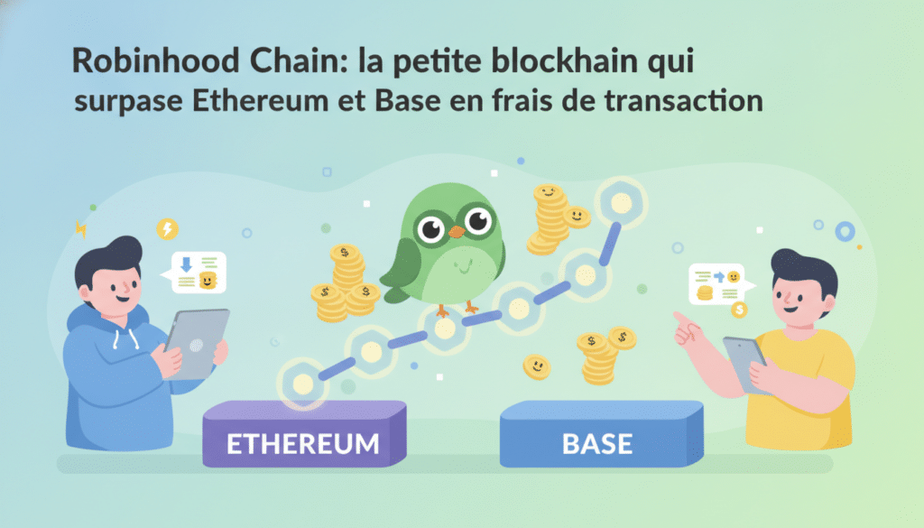 découvrez robinhood chain, la petite blockchain innovante qui offre des frais de transaction inférieurs à ceux d'ethereum et base, alliant rapidité et économies pour vos opérations blockchain.